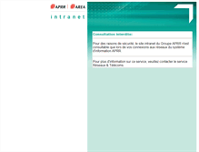 Tablet Screenshot of intranet.aprr.fr